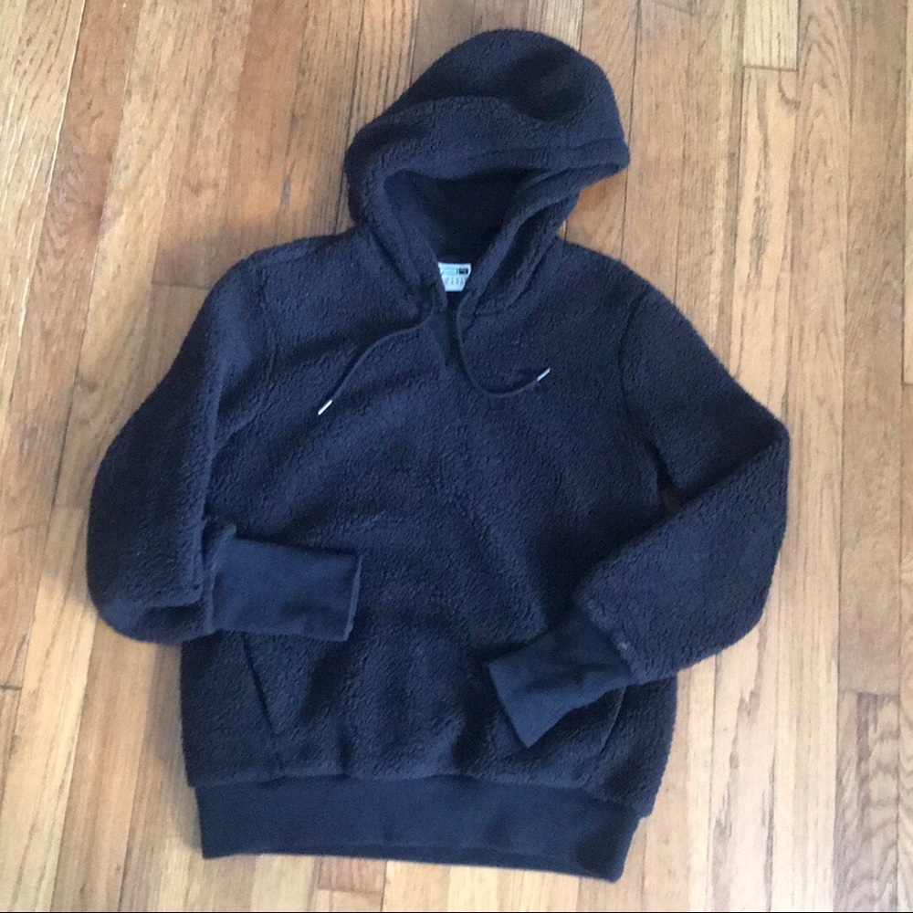 Puma black hoodie sweatshirt unisex